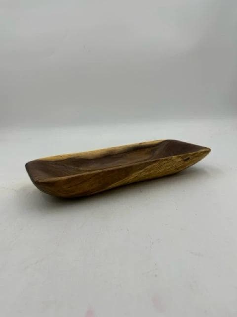 Walnut Handcrafted Wooden Bowl Misc. Home Item - Thumbnail 2