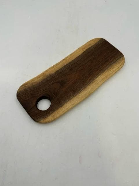 Walnut Handcrafted Wooden Cutting Board With Handle Misc. Home Item - Image 1