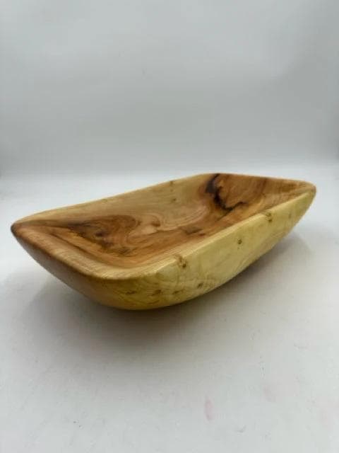 Elm Handcrafted Wooden Bowl Misc. Home Item - Thumbnail 2
