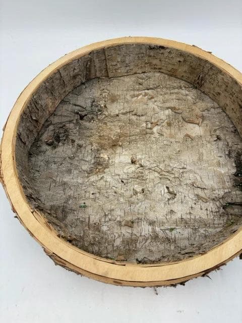 Bark Wood Round Tray - Thumbnail 2