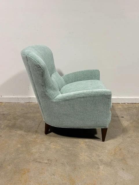 C R Laine Sea Foam Green With White Speckled Design Arm Chair - Thumbnail 2