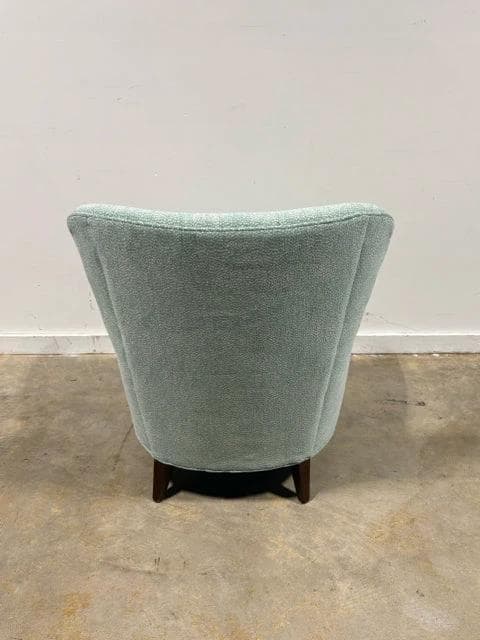 C R Laine Sea Foam Green With White Speckled Design Arm Chair - Thumbnail 3