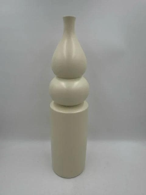 Ivory Stacked Ceramic Vase - Image 1