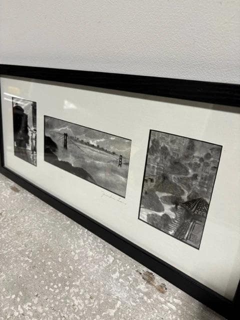 Framed Triptych Print Of San Francisco By Frankie Law - Thumbnail 2