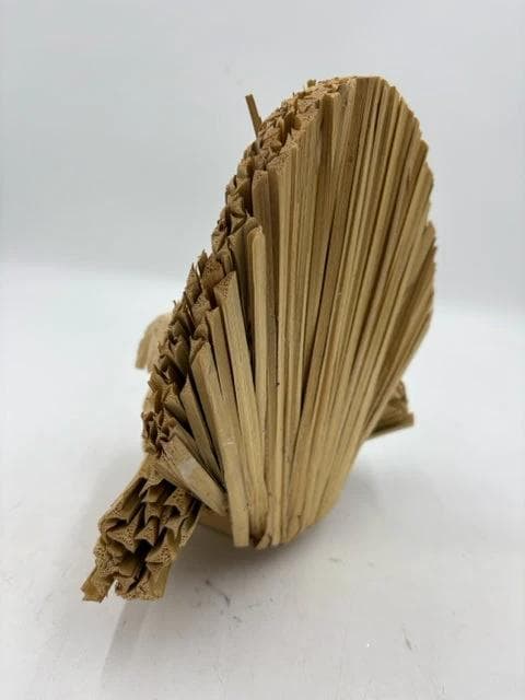 Decorative Reed And Wood Turkey - Thumbnail 2