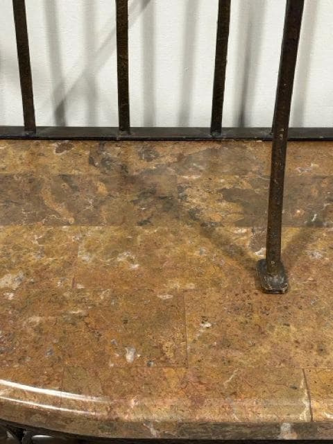 Wrought Iron Baker's Rack With Stone Top - Thumbnail 4