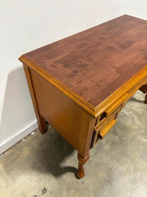 Wooden Accent Table With 3 Drawers - Thumbnail 2