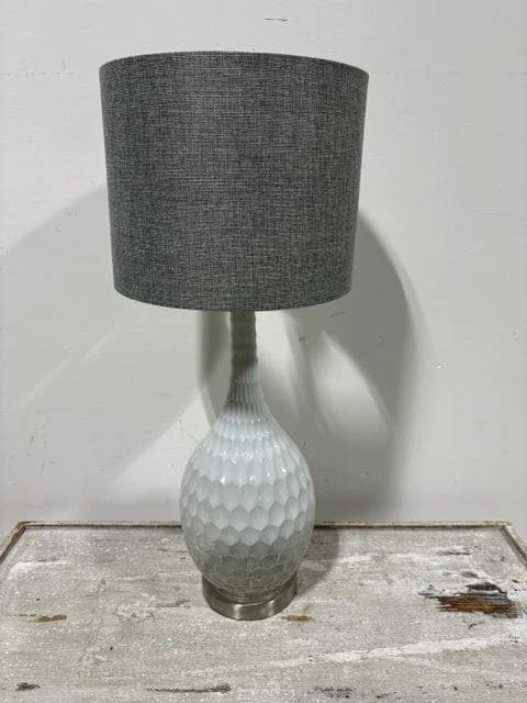 Textured Ombre Glass Base Table Lamp - Image 1