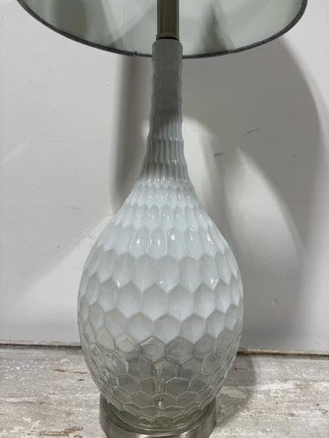 Textured Ombre Glass Base Table Lamp - Thumbnail 2