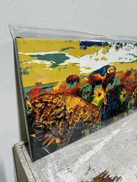 Buffalo Roaming Canvas Artwork - Thumbnail 2