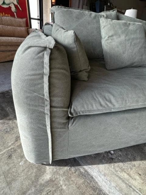 *NEW* Acacia Home Rhineback Olive Green Sofa - Thumbnail 2