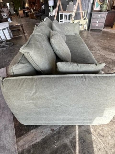 *NEW* Acacia Home Rhineback Olive Green Sofa - Thumbnail 3