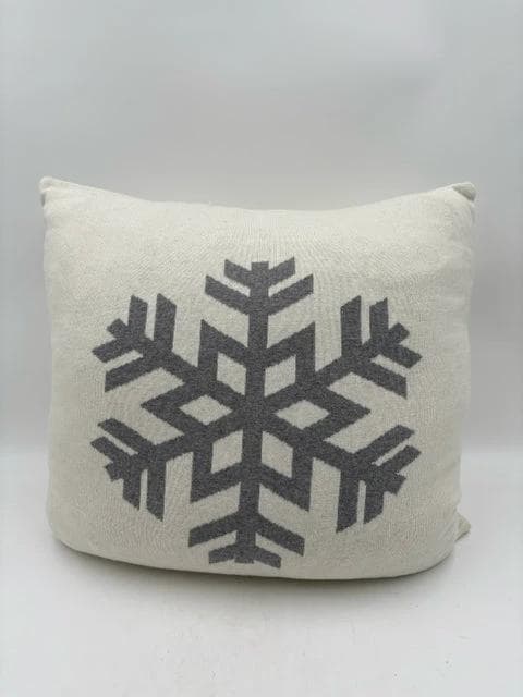 White Snowflake Pillow - Image 1