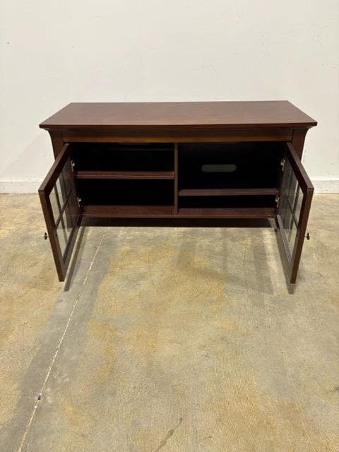 2-Door Darkwood TV Console - Thumbnail 3