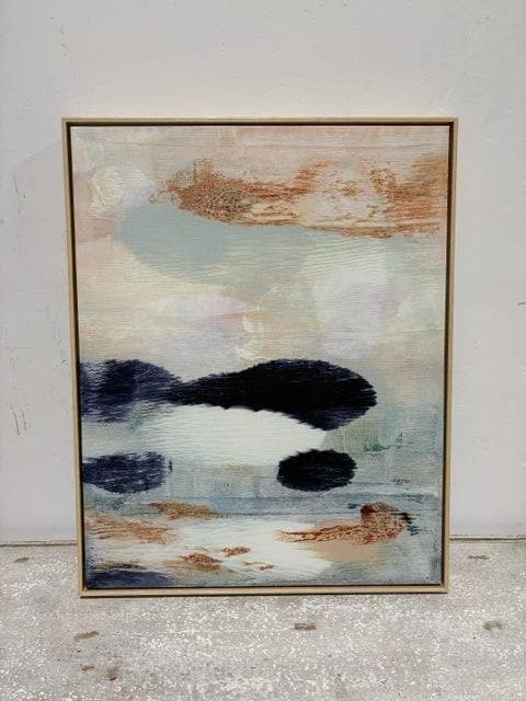 Abstract In Bleached Framed Wall Art - Image 1