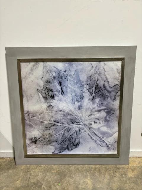 Uttermost Contemporary Leaf Print Framed Wall Art - Image 1