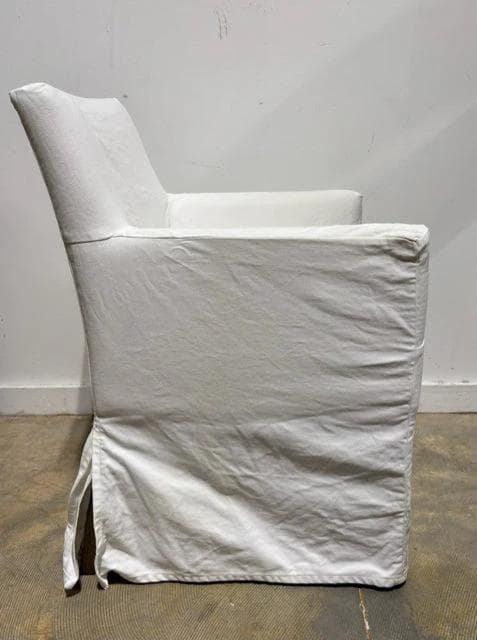 Pottery Barn Dining Chair With White Slipcover - Thumbnail 2