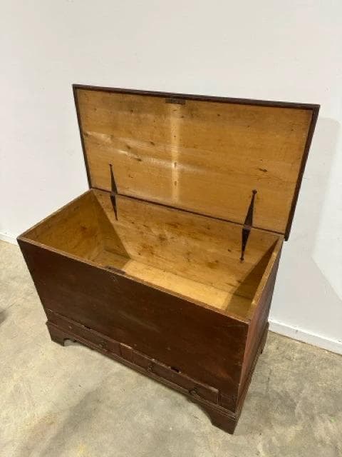 Distressed Wooden Trunk with 2 Drawers - Thumbnail 5