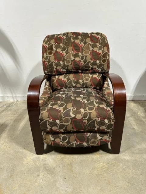 Raymour & Flanigan Molly Recliner with Wooden Arms - Image 1