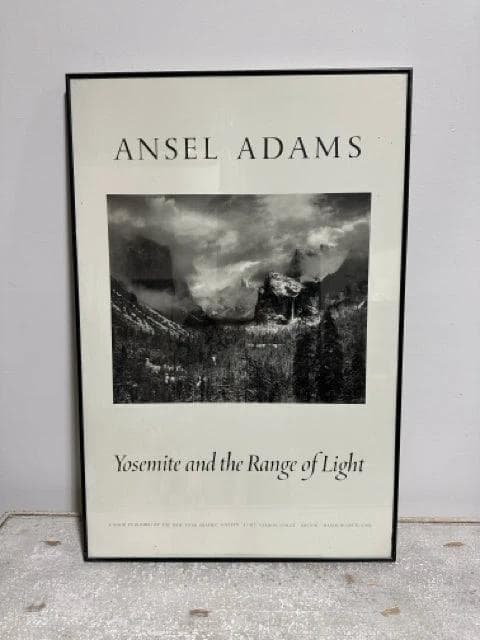 Ansel Adams Framed Wall Art "Yosemite And The Range Of Lights" - Image 1