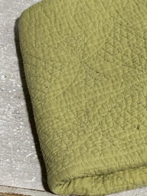 Set of 2 Pottery Barn Green Pillow Shams - Thumbnail 2