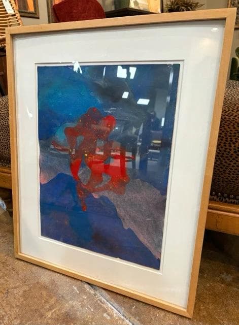 Original "Blue Mountain" Abstract Art By Brian McPartlon - Image 1