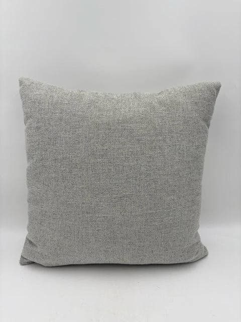 Gray Down Filled Throw Pillow - Image 1