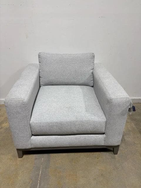 Bernhardt Gray Upholstered Accent Chair - Image 1