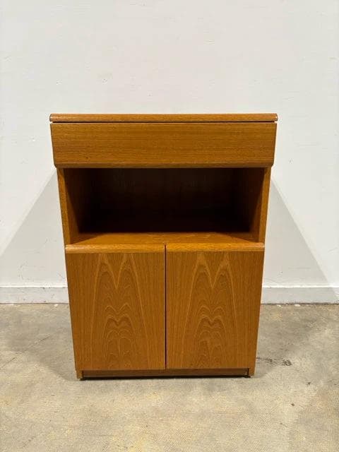 Teak Wood Multi Purpose Cabinet on Wheels - Image 1