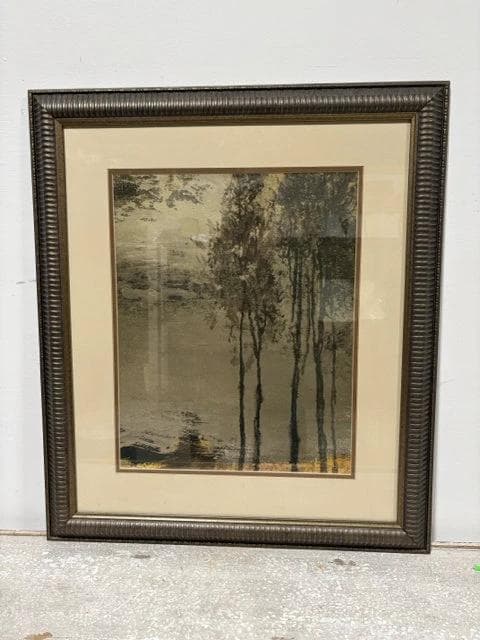 Peupliers By Denis Jully Framed Wall Art - Image 1