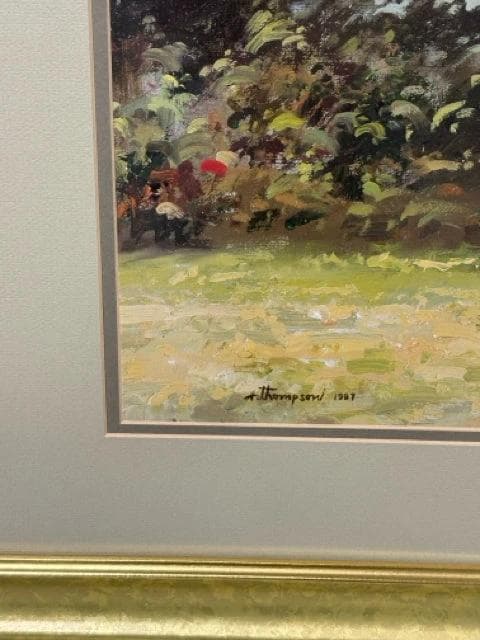 "Spring Dogwoods" Gold Framed Artwork - Thumbnail 2