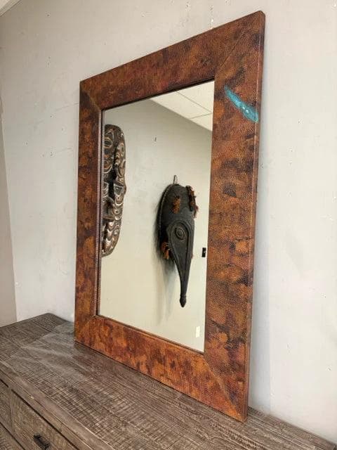 Pakastani Copper Wall Mirror - Image 1