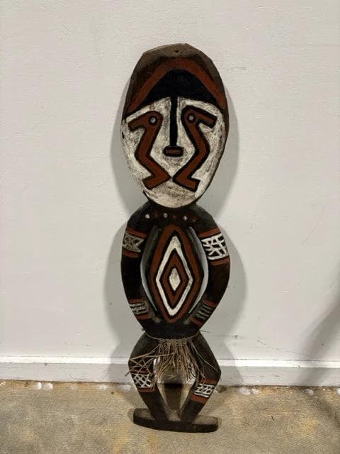 Antique Papua New Guinea Hand Carved Wooden Gope Figure - Image 1