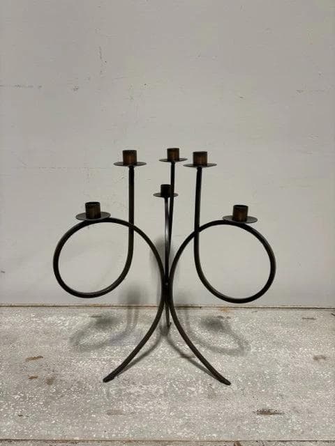 Iron 6 Light Candleabra - Image 1