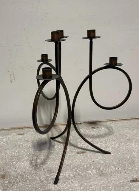 Iron 6 Light Candleabra - Thumbnail 2