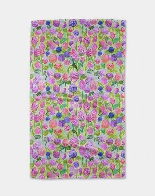 *NEW* Geometry Spring Clovers Tea Towel - Image 1