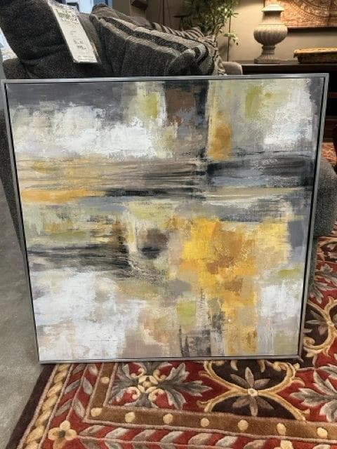 "Sun And Rain" By Silvia Vassileva Canvas Wall Art With Silver Frame - Image 1