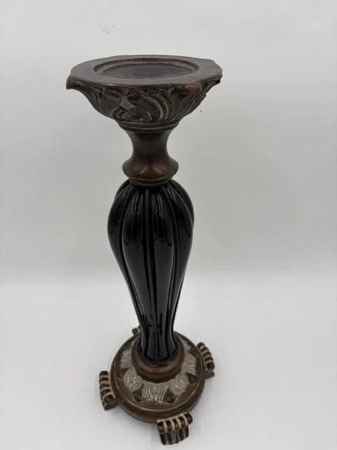 Black And Gold Candleholder - Thumbnail 2