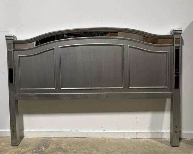 Pier 1 Silver Mirrored King Size Headboard - Image 1