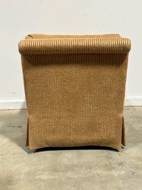 Sherrill Armless Living Room Chair With Copper Stripes - Thumbnail 4