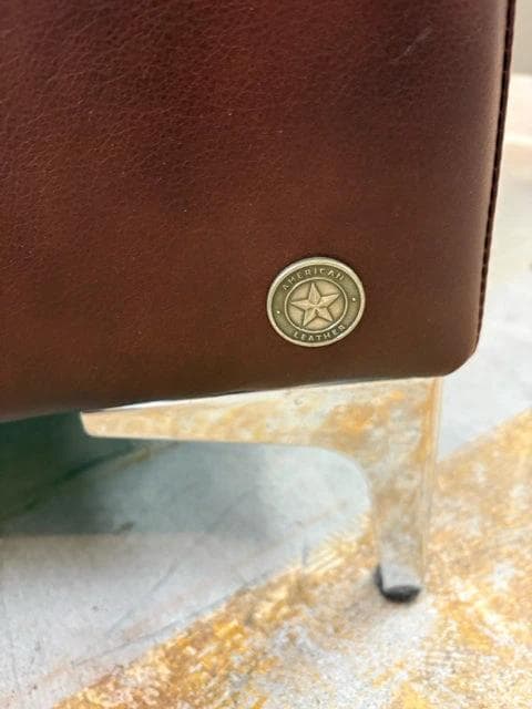 American Leather Brown Modern Arm Chair - Thumbnail 4