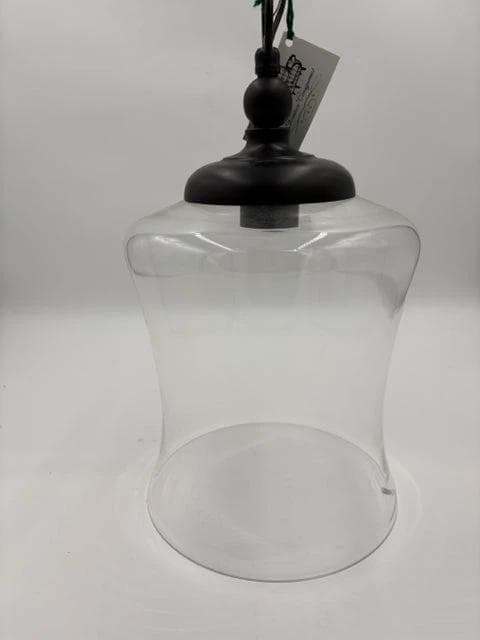 Meridian Lite Trends One Light Oil Bronze Finish Glass Pendant AS IS - Image 1
