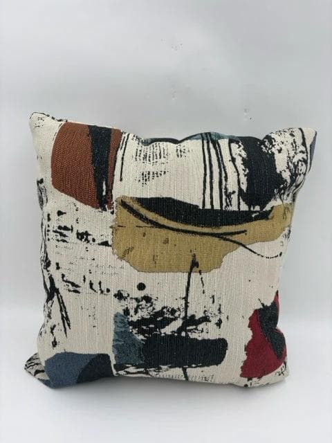 Multicolored Patterned Pillow - Image 1