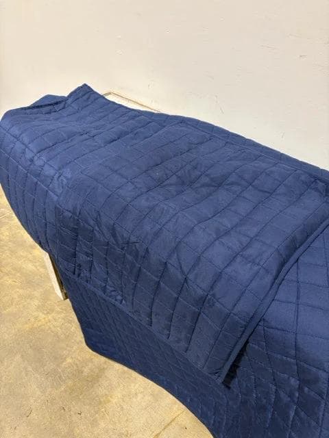 Full/Queen Navy Blue Comforter Set With 2 Shams - Thumbnail 2