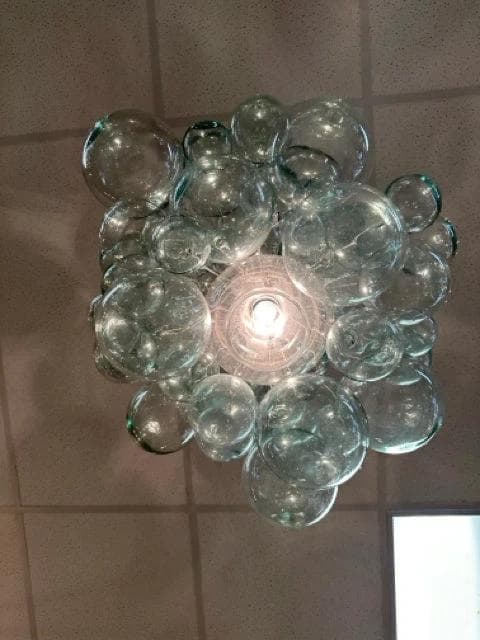 Pottery Barn Ramona Recycled Glass Bubble Light Fixture - Thumbnail 3