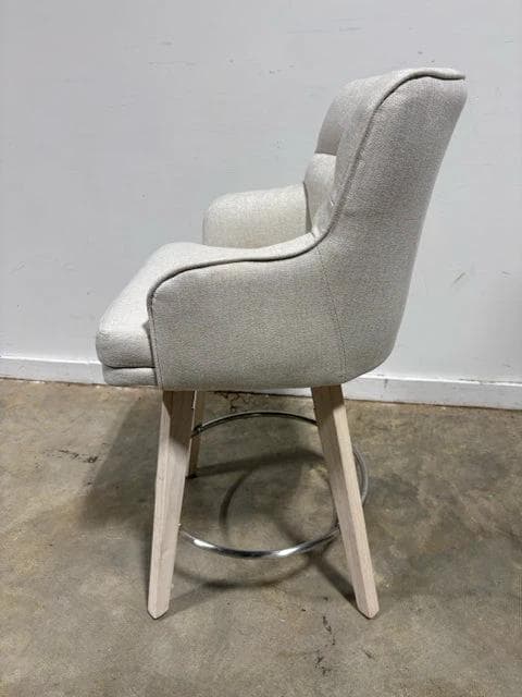 Set of 3 *NEW* Vitro Ivory Swivel Counter Stools - Thumbnail 6