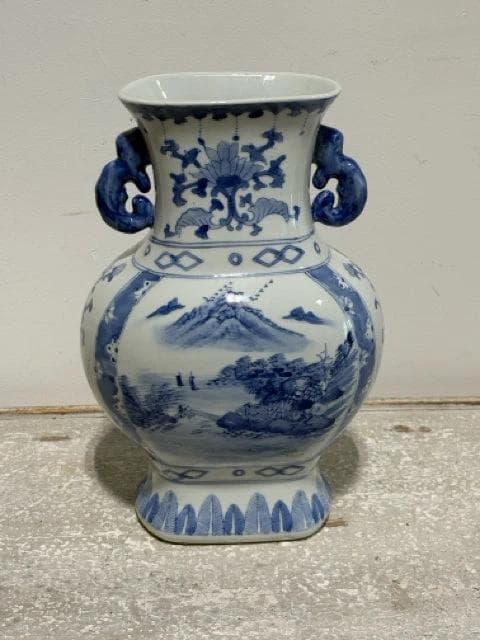 Blue And White Urn Vase