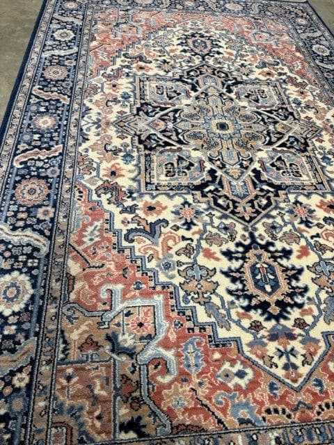 5.9' X 9' Karastan Blue Heriz Area Rug - Thumbnail 2