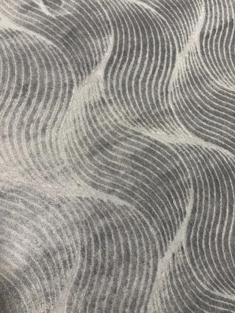 4'X6' Zen Collection Embossed Charcoal Gray Area Rug - Thumbnail 2