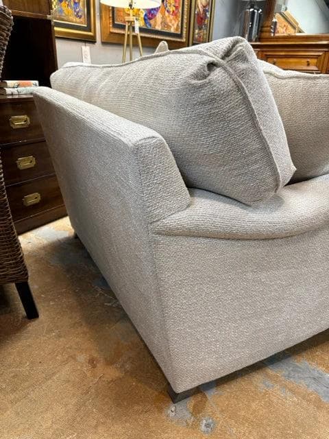 Bernhardt Tarleton Cream Chair & a Half with 2 Downfilled Pillows - Thumbnail 3
